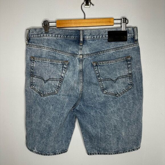 Diesel Blue Denim D-Mirk Shorts Mens Size 34 - Picture 6 of 11